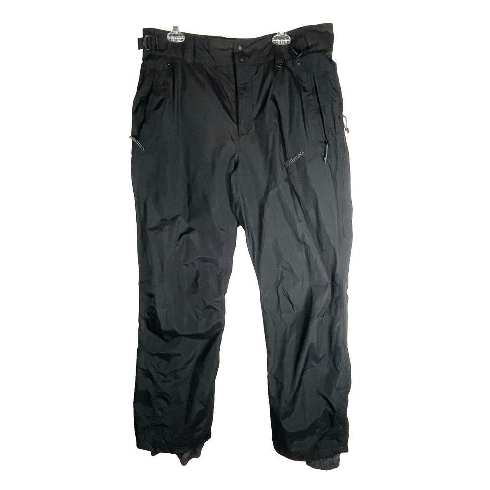 Columbia Mens Size LARGE Lined Winter Pants Snow Hunting Ski Snowboard Zip Pock